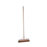 18" WOODEN BROOM HEAD SOFT WITH METAL STAY AND 59" HANDLE