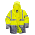 5IN1 HI-VIS EXECUTIVE JACKET SIZE MED YELLOW/GREY