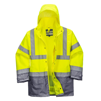 5IN1 HI-VIS EXECUTIVE JACKET SIZE SML YELLOW/GREY