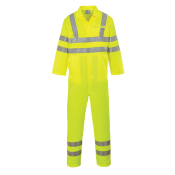HI-VIS P/C COVERALL SIZE MED YELLOW