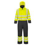 CONTRAST COVERALL LINED SIZE MED YELLOW/BLACK
