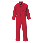 ZIP BOILERSUIT SIZE SML RED