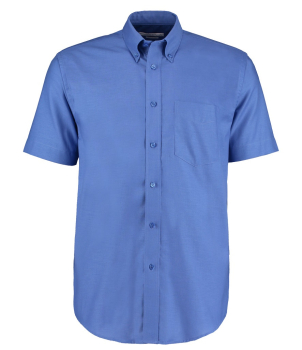 K350 Kustom Kit Short Sleeve Oxford Shirt Italian Blue