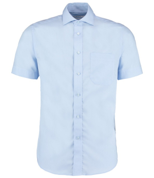K115 Premium Short Sleeve Classic Fit Non-Iron Shirt Light Blue