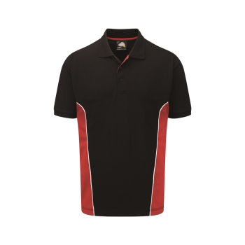 1180 Orn Silverswift Two Tone Polo Shirts Black/Red