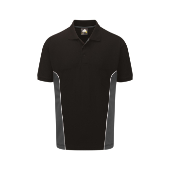 1180 Orn Silverswift Two Tone Polo Shirts Black/Graphite