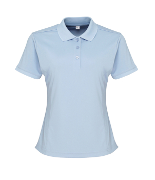PR616 Ladies Coolchecker Pique Polo Shirt Light Blue