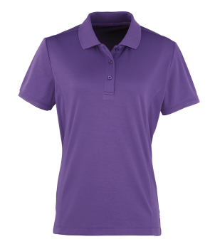 PR616 Ladies Coolchecker Pique Polo Shirt Purple