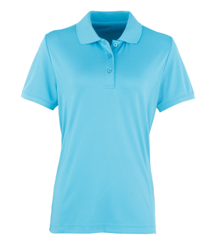 PR616 Ladies Coolchecker Pique Polo Shirt Turquoise