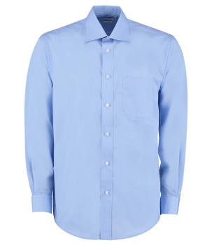 K104 Kustom Kit Long Sleeve Classic Fit Business Shirt Light Blue