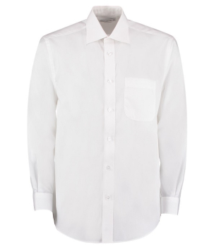 K104 Kustom Kit Long Sleeve Classic Fit Business Shirt White