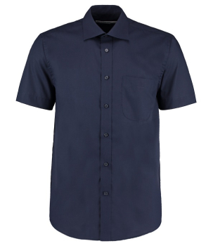 K102 Kustom Kit Short Sleeve Classic Fit Business Shirt Dark Navy