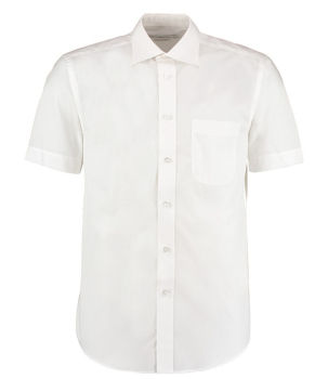 K102 Kustom Kit Short Sleeve Classic Fit Business Shirt White