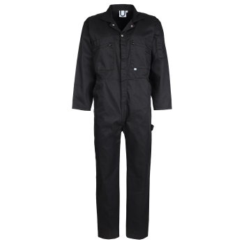 FORT ZIP FRONT COVERALL BLACK 36