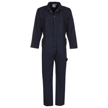 366 Fort Zip Front Coverall Navy Blue