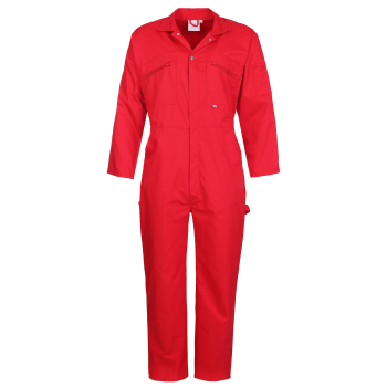 366 Fort Zip Front Coverall Red
