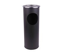 COMBINED ASH STAND AND LITTER BIN BLACK