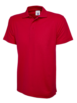 UC101 RED SML 220GSM CLASSIC POLOSHIRT