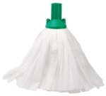 EXEL LARGE BIG WHITE MOP WITH GREEN SOCKET 150G