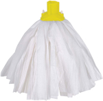 EXEL LARGE BIG WHITE MOP WITH YELLOW SOCKET 150G