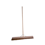 36" WOODEN BROOM HEAD SOFT BRISTLE METAL STAY 59" HANDLE
