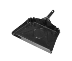 EXTRA WIDE BLACK STEEL DUSTPAN