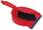DUSTPAN & SOFT BRUSH RED