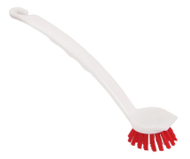WASHING UP DISH BRUSH WITH COLOUR CODED BRISTLES RED