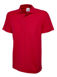 UC105 RED MED 200GSM ACTIVE POLOSHIRT