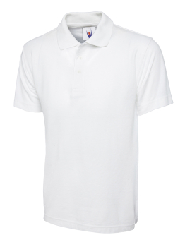UC105 WHITE MED 200GSM ACTIVE POLOSHIRT