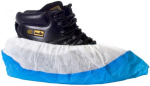 BLUE/WHITE CPE/PP DELUXE 16" OVERSHOES 40 X 10