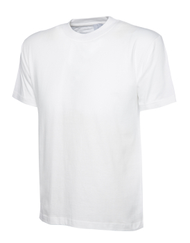 UC301 WHITE LRG 180 GSM CLASSIC T-SHIRT UC301 WHITE LRG 180 GSM CLASSIC T-SHIRT