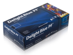 DELIGHT P/FREE VINYL GLOVES XL BLUE FOOD GRADE (100)