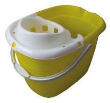 YELLOW 15L STANDARD MOP BUCKET AND WRINGER