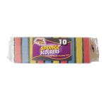 SQUEAKY CLEAN SPONGE SCOURERS PER PACK OF 10