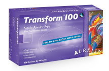 TRANSFORM XLRG BLUE NITRILE POWDER FREE DISP GLOVE PER 100