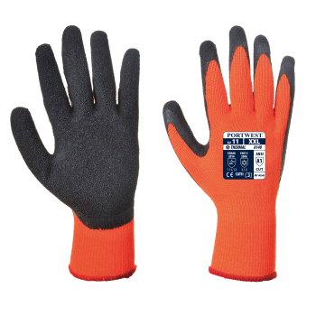 A140 Orange/Black Thermal Grip Gloves