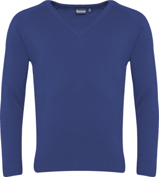 1WW PRIMIUM V NECK JUMPER ROYAL 1WW PRIMIUM V NECK JUMPER ROYAL