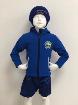 ROYAL/NAVY SOFT SHELL JACKET C/W LONGSANDS LOGO ROYAL/NAVY SOFT SHELL JACKET C/W LONGSANDS LOGO