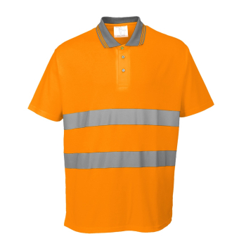 S171 Portwest Cotton Comfort Polo Shirt Orange