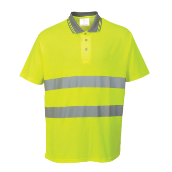 S171 Portwest Cotton Comfort Polo Shirt Yellow