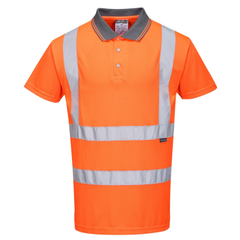 RT22 Portwest Hi-Vis S/S Polo Shirt RIS Orange