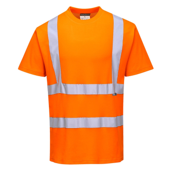 S170 Portwest Hi-Vis Cotton Comfort T-Shirts Orange
