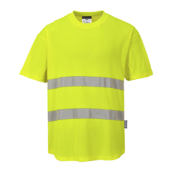 C394 Portwest Hi-Vis Mesh T-Shirts Yellow