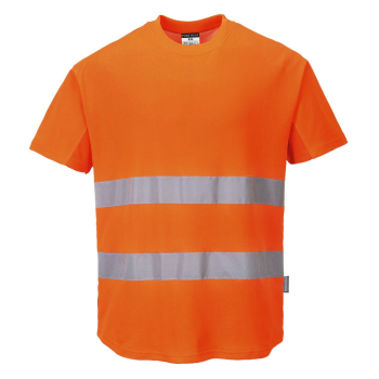 C394 Portwest Hi-Vis Mesh T-Shirts Orange