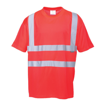 S478 Portwest Hi-Vis T-Shirts Red