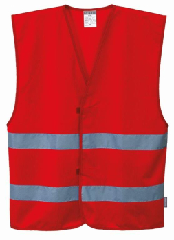 F474 Portwest Iona 2 Band Vest Red
