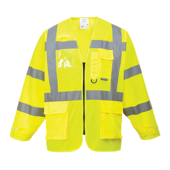 S475 Portwest Hi-Vis Executive Jacket Yellow