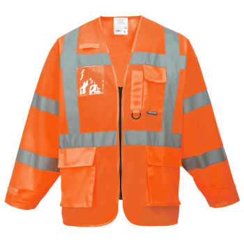 S475 Portwest Hi-Vis Executive Jacket Orange