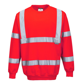 B303 Portwest Hi-Vis Sweatshirt Red